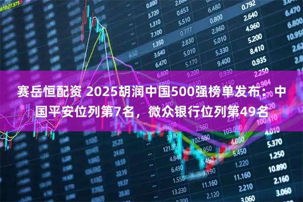 赛岳恒配资 2025胡润中国500强榜单发布：中国平安位列第7名，微众银行位列第49名