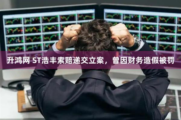 升鸿网 ST浩丰索赔递交立案，曾因财务造假被罚